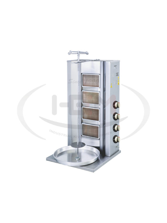 Aparat Shaorma Fara Motor Cu 4 Arzatoare Gaz Natural