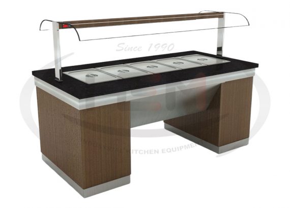 vitrina bain marie bufet suedez