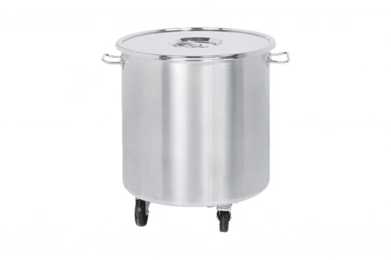 Pubela Inox Cu Capac 96 Litri