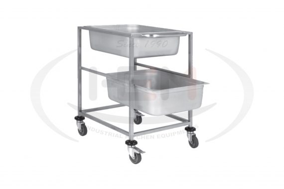Carucior Inox Transport Pentru Carne Si Peste