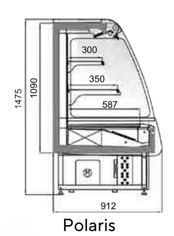 Vitrina Frigorifica Verticala POLARIS 90