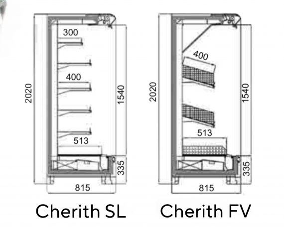 Vitrina Frigorifica Verticala CHERITH 375