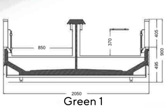 Insula Congelare Dubla GREEN 375 Cm