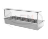 Vitrina calda de banc 5 cuve