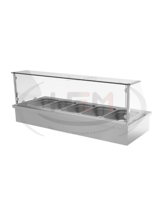 Vitrina calda de banc 5 cuve