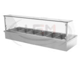 Vitrina calda de banc 6 cuve