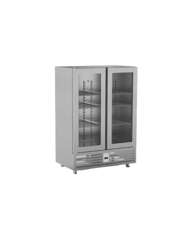 Dulap Frigorific Refrigerare Cu 2 Usi De Sticla 1200 Litri Motor Jos