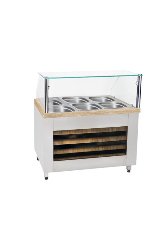 Vitrina Rece Salad Bar Cu 3 Cuve GN 1/1, Model MARGOT